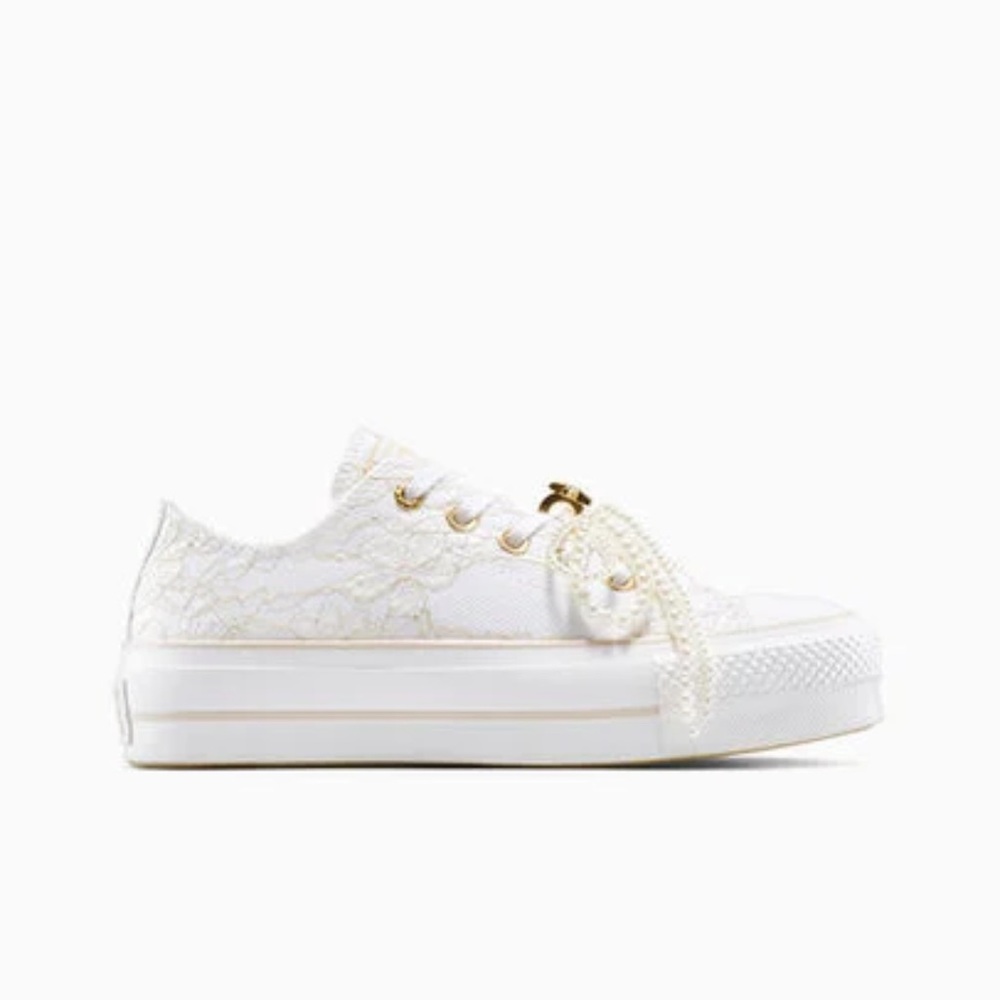 Converse White Platform Sneakers